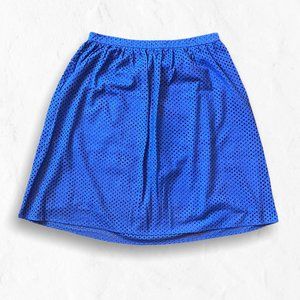 Lark & Ro Blue Eyelet Cotton Full Skirt XL